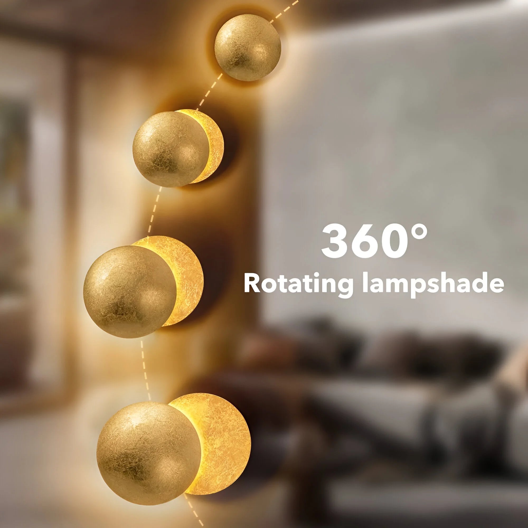 LunarGlow – Moon Phase Wall Light