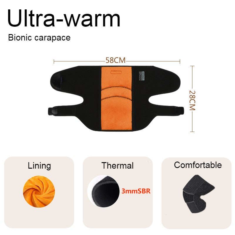 BowLift | Far Infrared Thermal Knee Warmer, with Super Warm Fabric & Bionic Carapace Design, for Winter, Travel & Outdoors