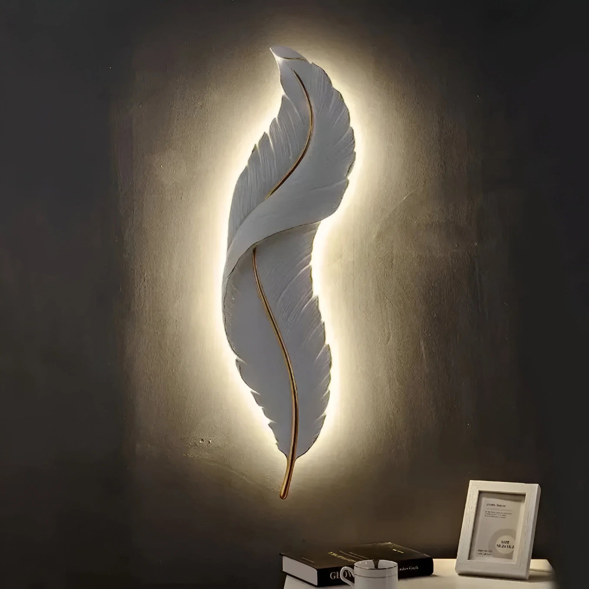 FeatherGlow – Dimmable Nordic LED Wall Light