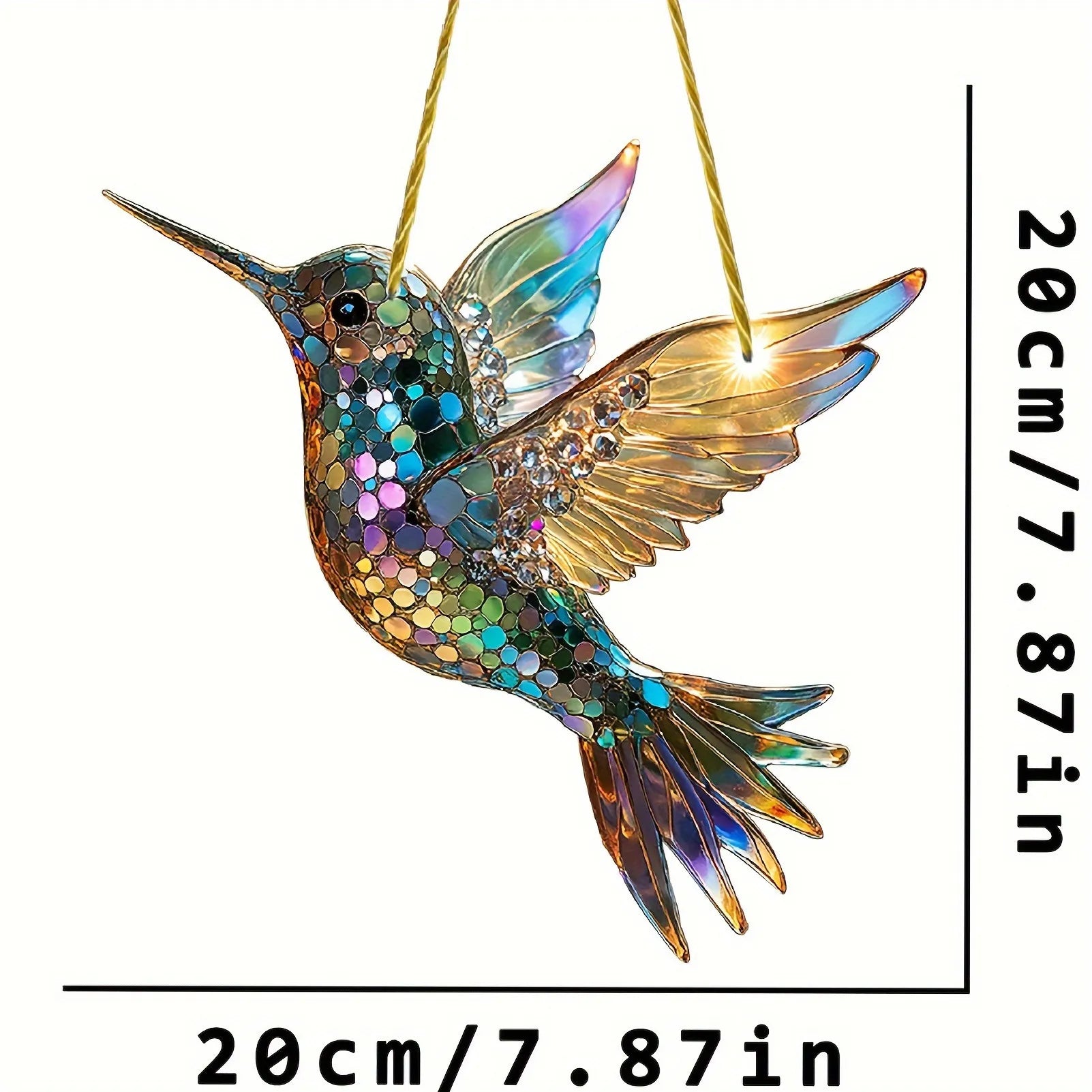 BowLift | Hummingbird Suncatcher Colorful Window Hanging