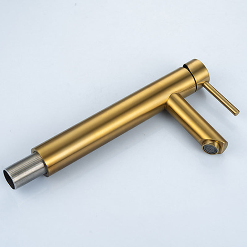 BowLift | 1-Handle Gold Nickel Wide-Running Faucet Single Hole Lever Sink Faucet with Drain