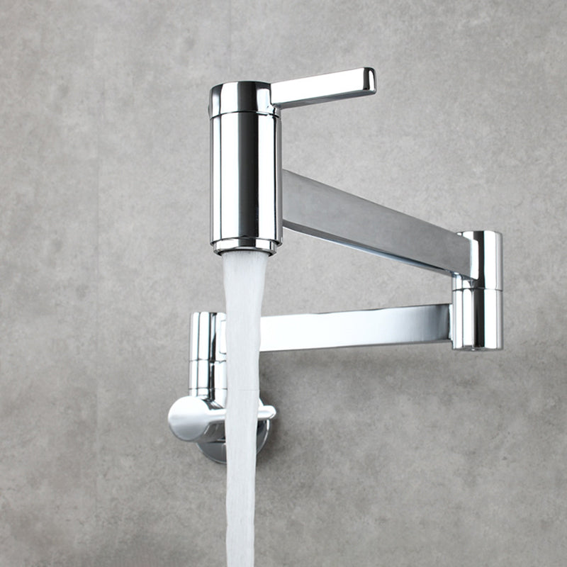 BowLift | 1-handle brushed nickel widespread faucet 1 hole wall-mounted bathroom faucet with brass
