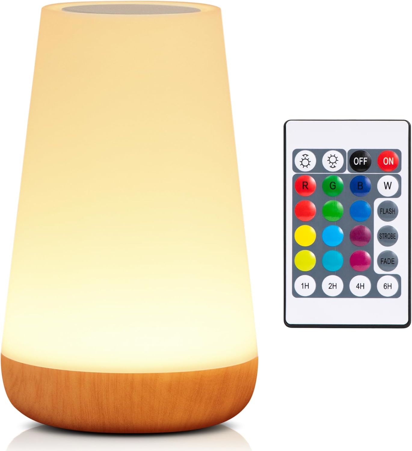 BowLift | Night Light, LED Touch Bedside Table Lamp, 13 RGB Colours Changing