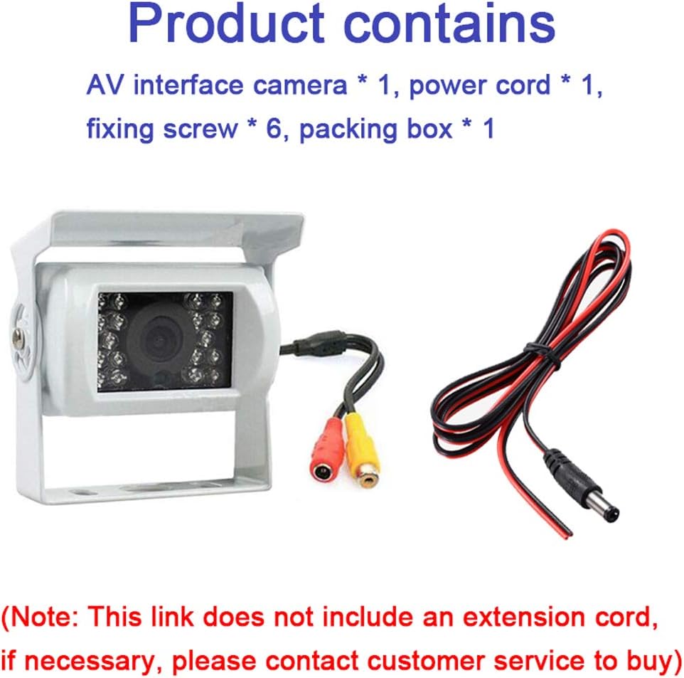 BowLift | Truck Backup Camera 12V/24V with 18 LED IR Night Vision IP68