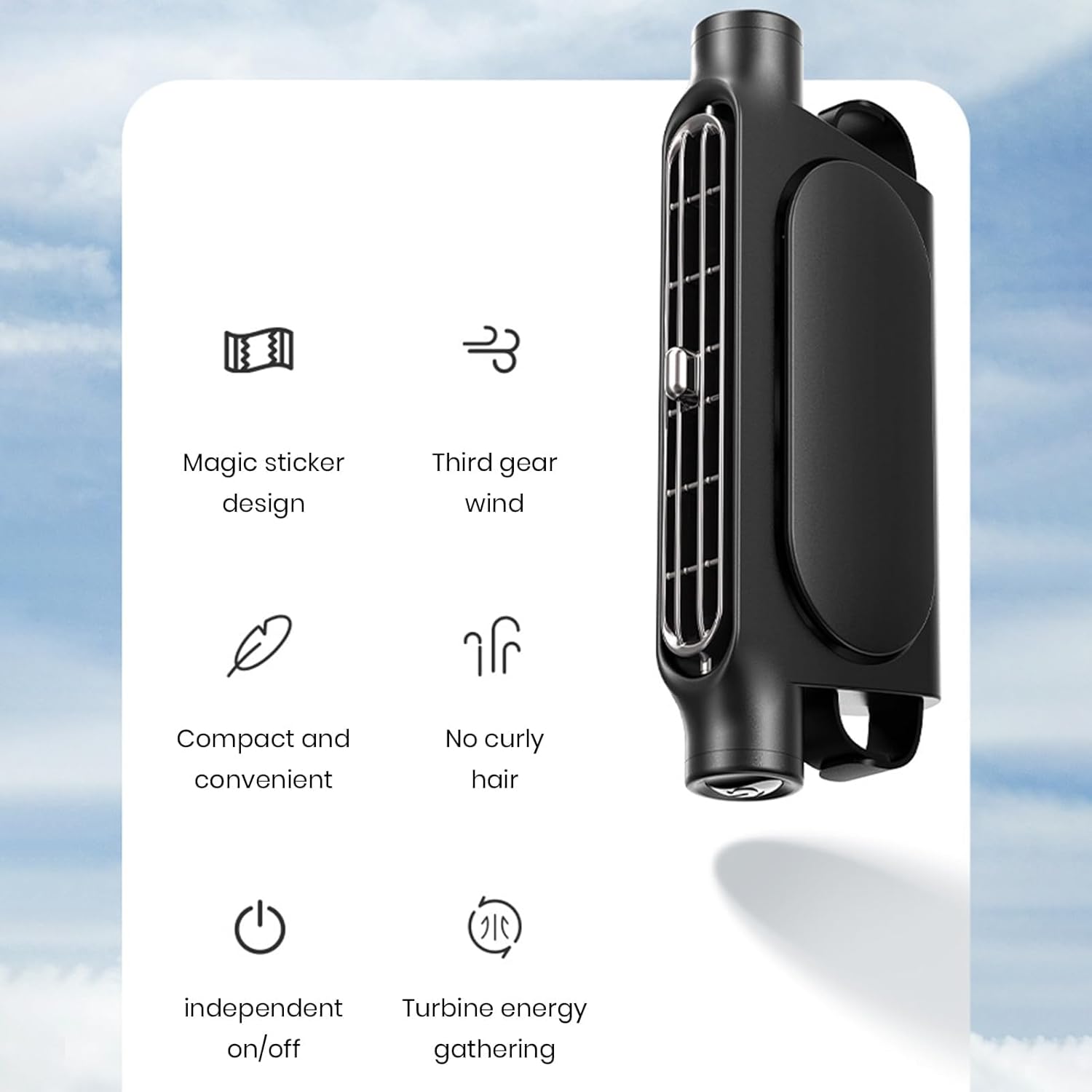 BowLift | 3 Speeds USB Car Cooling Fan & Headrest Mount – AutoBreeze (1+1 FREE)