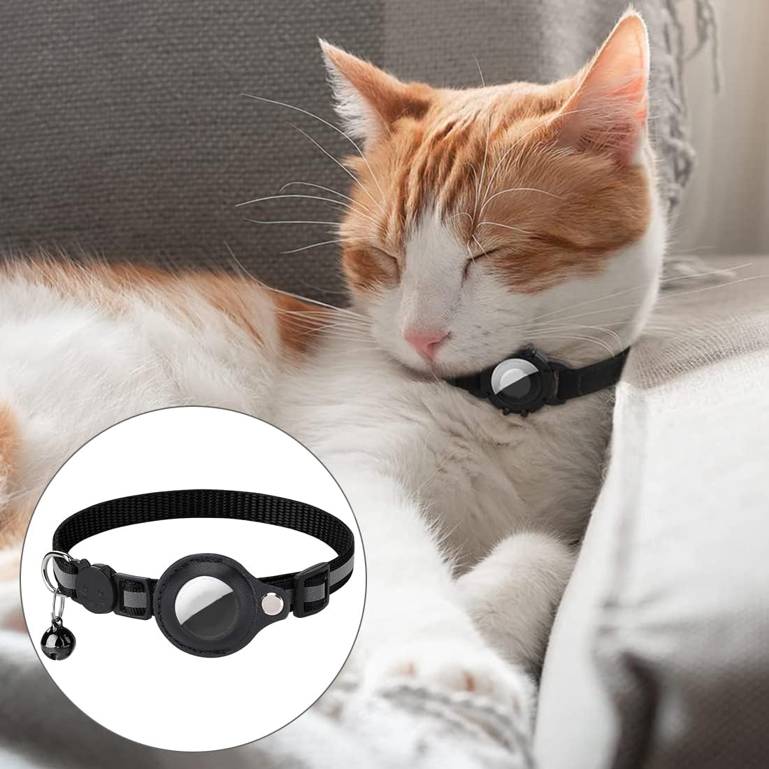BowLift | Cat GPS Tracker Collar | Quick Release Closure, Reflective Design & Durable for Outdoor Safety Adventures