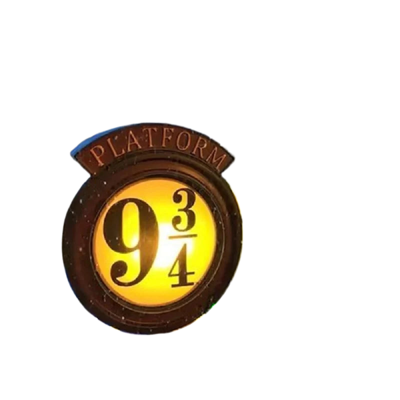 BowLift | Harry Potter 9 3/4 Figure Nightstand Lamp LED Magical Wall Lamps Platform Hogwarts 3D Lamp Harry's Room Decoration Kids Birthday Gift