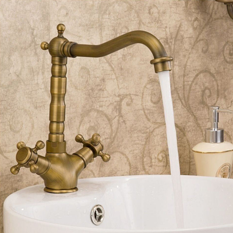 BowLift | Glam Centerset Faucet Single Hole Sink Faucet with 2 Handles