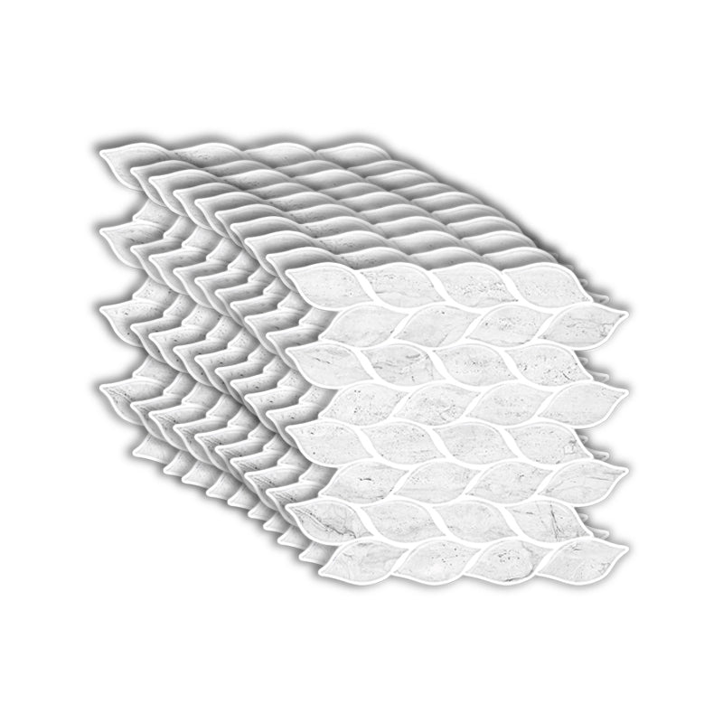 BowLift | 12"x 12" Resin Mosaic Tiles Square Self-Adhesive Tiles for Backsplash & Wall Tile