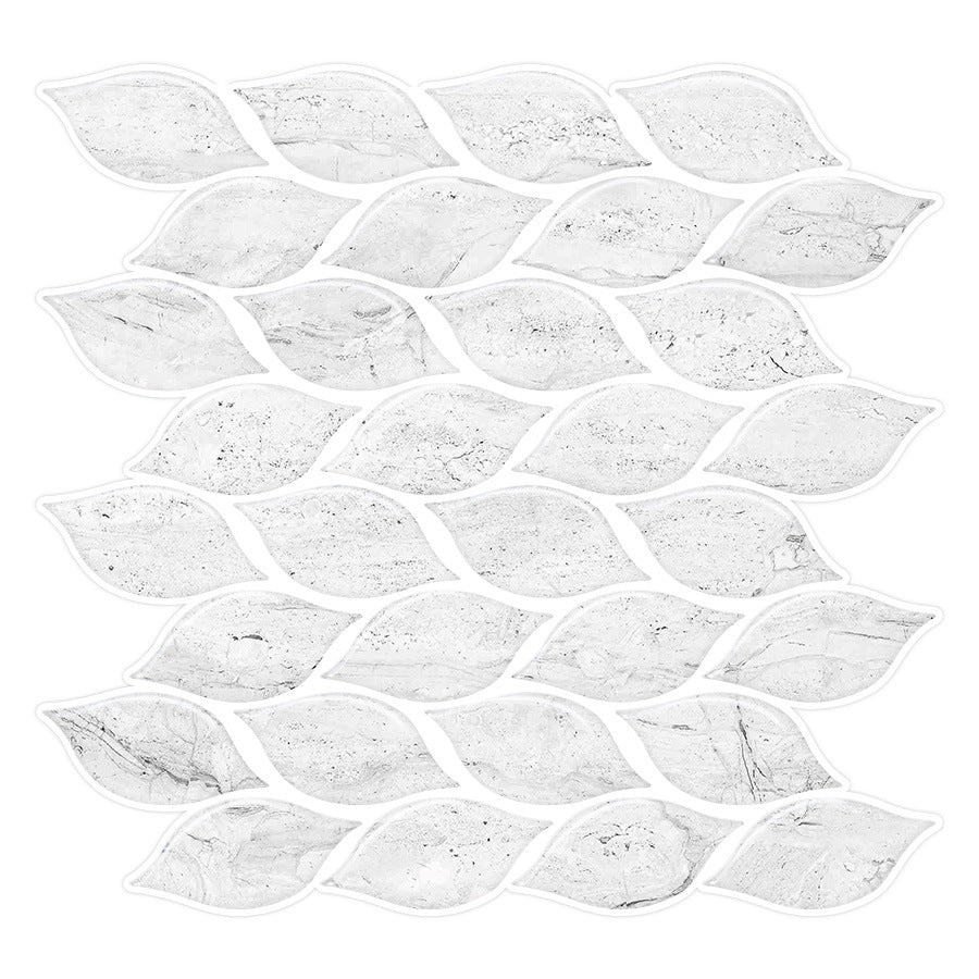 BowLift | 12"x 12" Resin Mosaic Tiles Square Self-Adhesive Tiles for Backsplash & Wall Tile