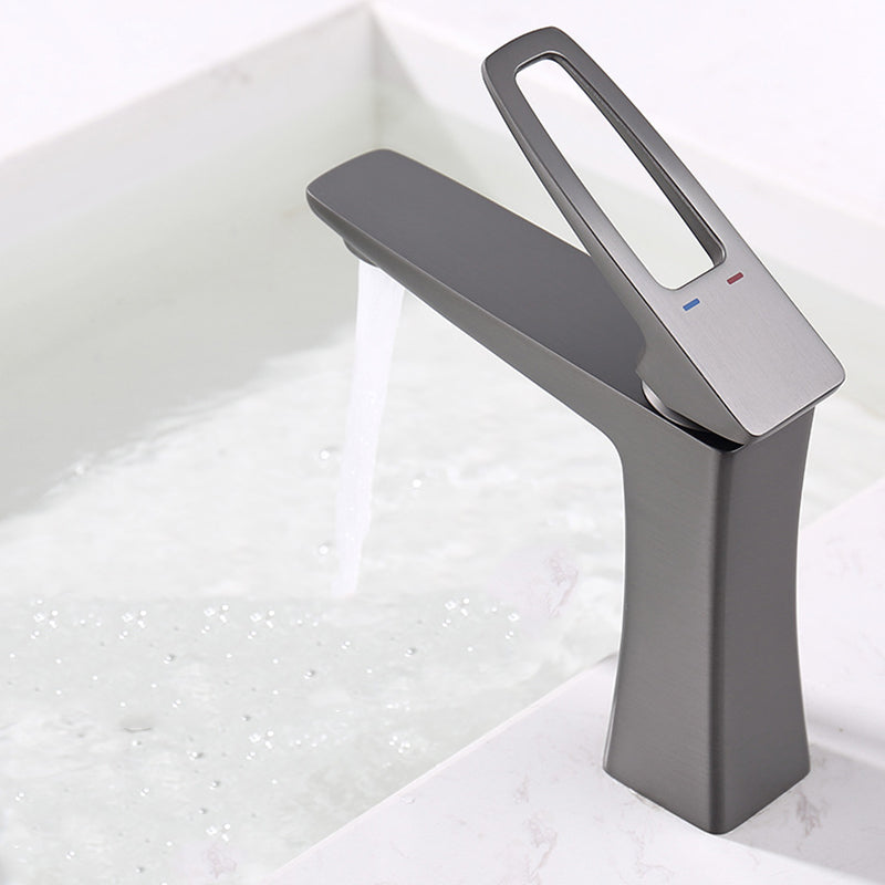 BowLift | Glam Vessel Sink Faucet Brass Lever Handles with Drain Assembly Sink Mixer