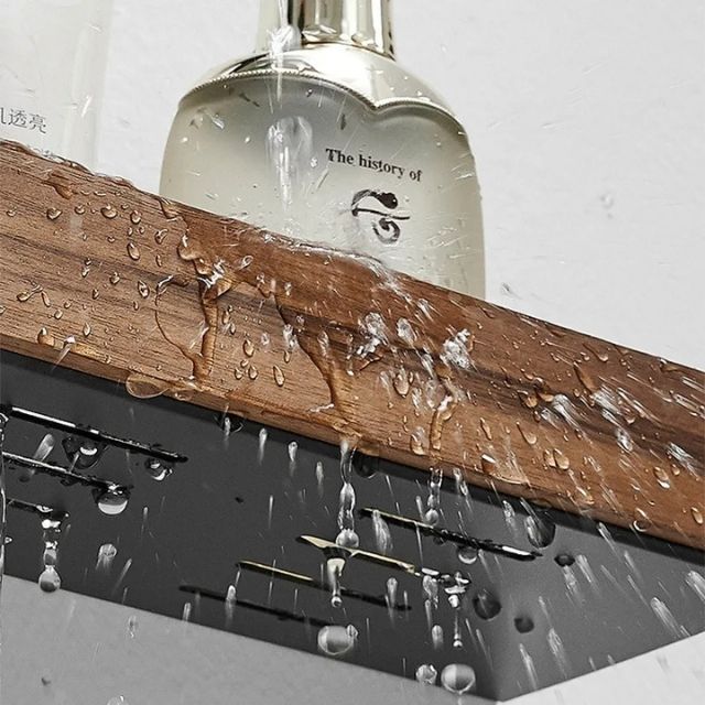 BowLift | Solid Wood Bathroom Organizer Shelves Without Drilling