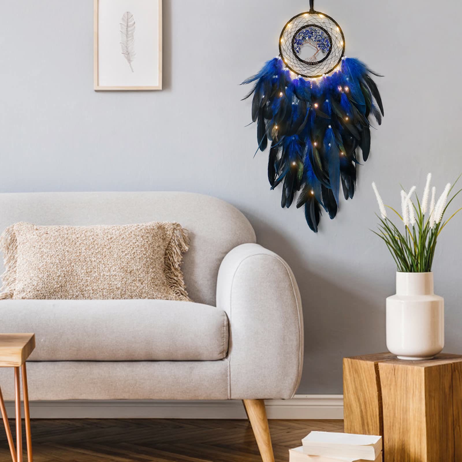 BowLift | Frendorf Crystal Tree of Life Feather Glow Dreamcatcher