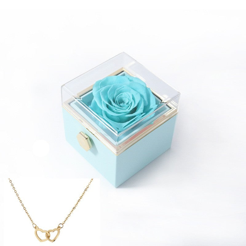 BowLift | 180° Rose Gift Box™ | With Engraved Love Necklace