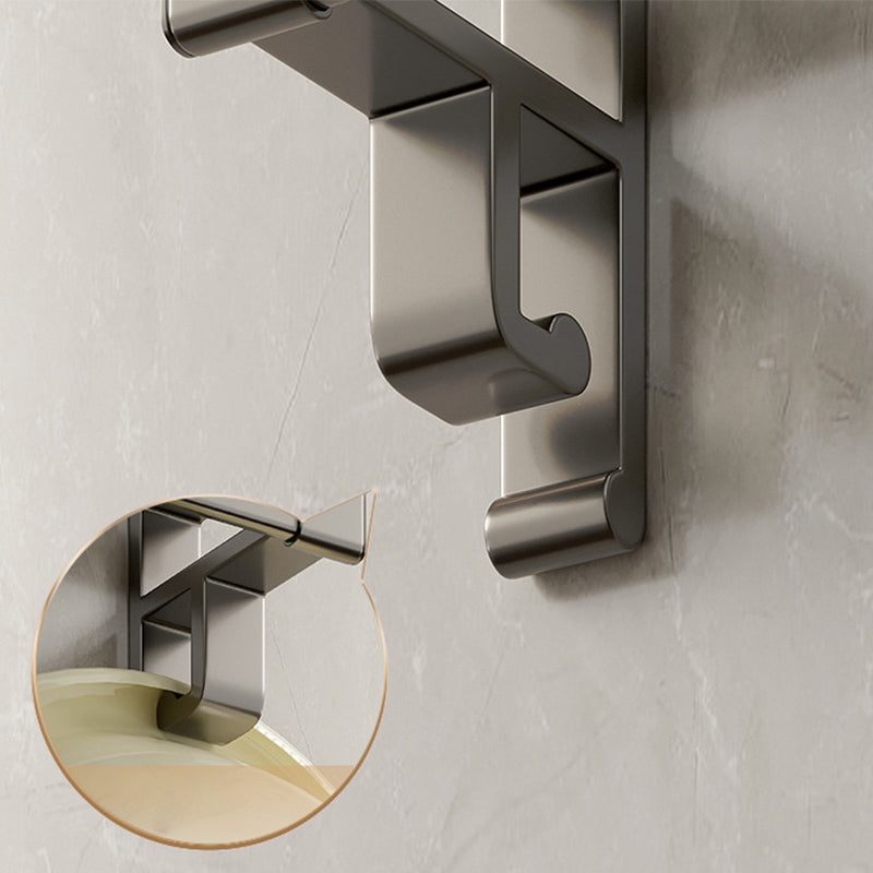 BowLift | Gray Bathroom Accessory Set Contemporary Style Aluminum Towel Bar