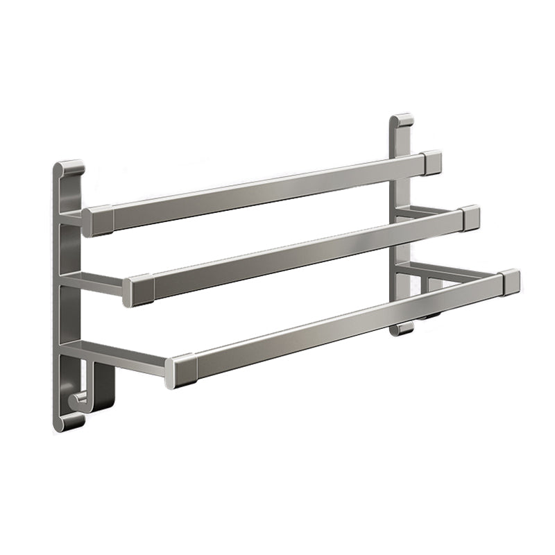 BowLift | Gray Bathroom Accessory Set Contemporary Style Aluminum Towel Bar