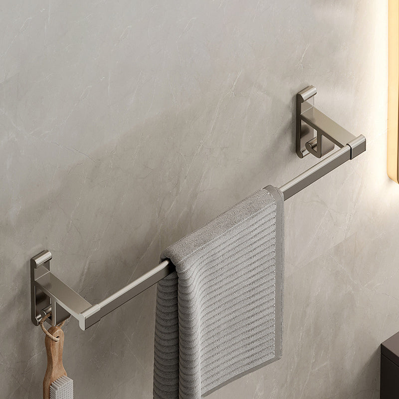 BowLift | Gray Bathroom Accessory Set Contemporary Style Aluminum Towel Bar