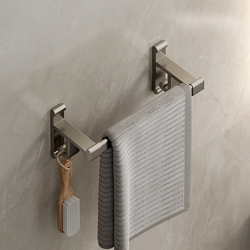 BowLift | Gray Bathroom Accessory Set Contemporary Style Aluminum Towel Bar