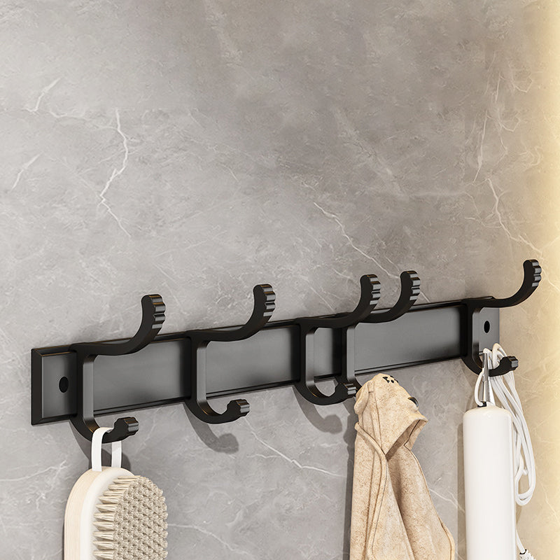 BowLift | Modern black metal bath hardware set towel bar bathroom hardware set