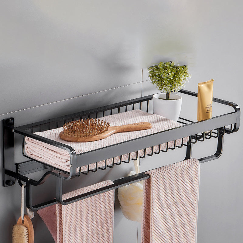 BowLift | Modern black metal bath hardware set towel bar bathroom hardware set