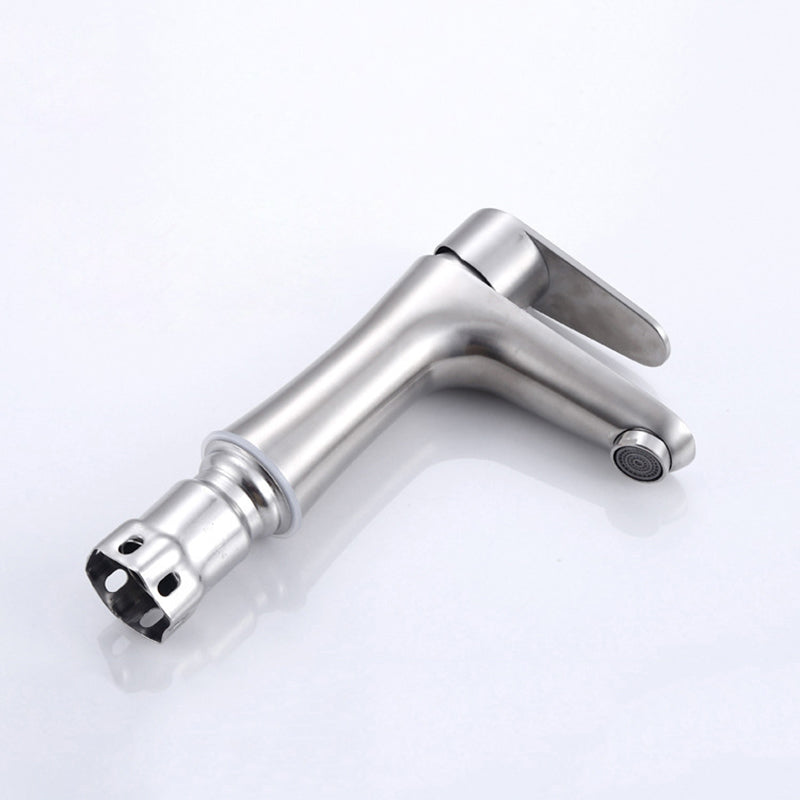 BowLift | Modern Basin Tap Monochrome Center Mount Low Arc Faucet for Bathroom