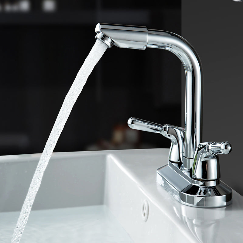 BowLift | 2-Handle Modern Vessel Sink Faucet Three-Way Bathroom Faucet