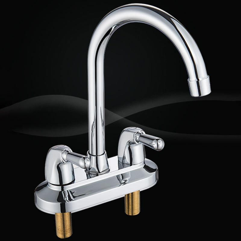 BowLift | 2-Handle Modern Vessel Sink Faucet Three-Way Bathroom Faucet