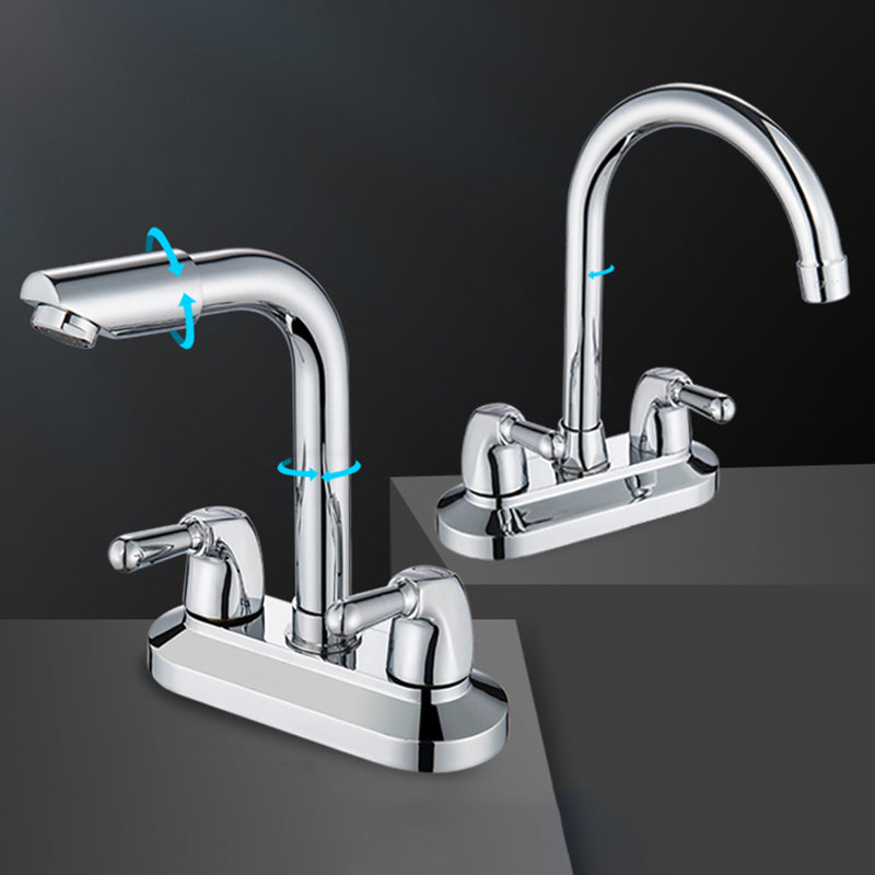 BowLift | 2-Handle Modern Vessel Sink Faucet Three-Way Bathroom Faucet