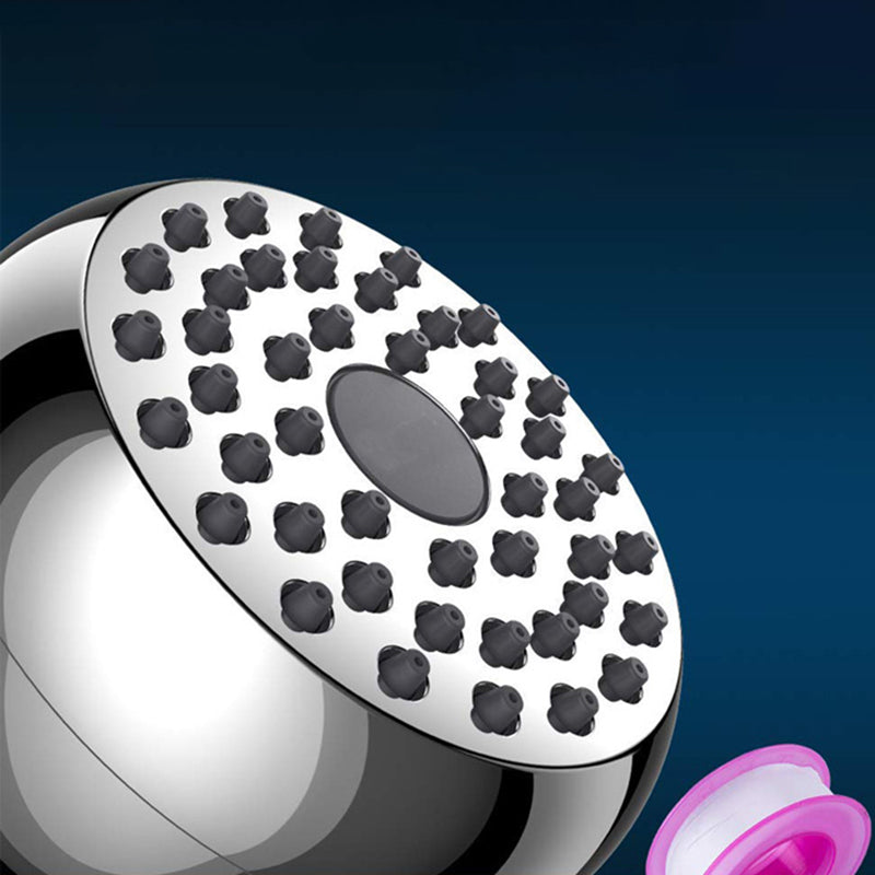 BowLift | Silver Round Shower Head Standard Spray Pattern Wall Mounted Shower Head