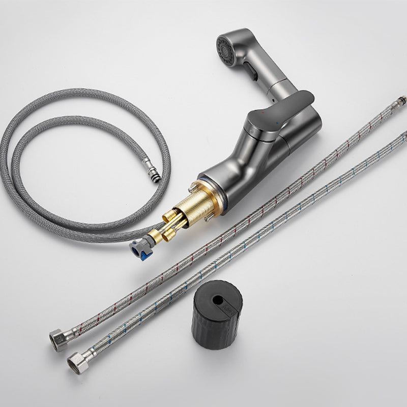 BowLift | Extendable Vessel Water Tap Modern Sink Faucet with a Lever Handle