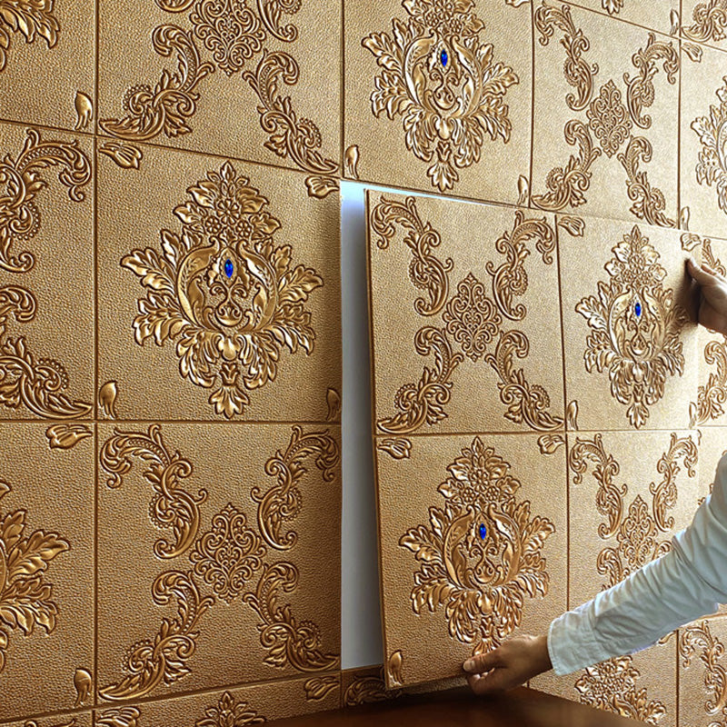 BowLift | Glam Style Foam Wall Panel Living Room 3D Embossed Waterproof Wall Panel