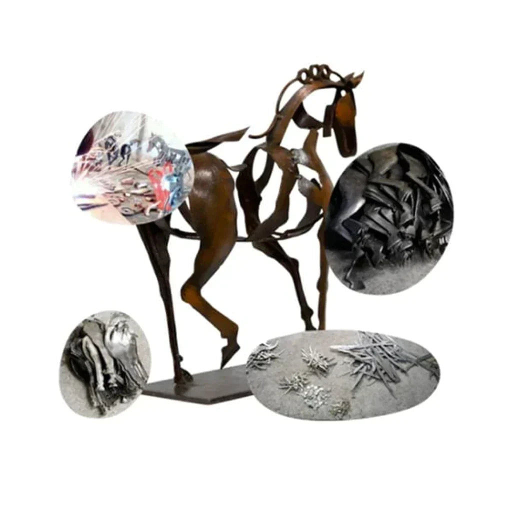 BowLift | Horse Sculpture - AdonisMetal - Rustic Elegance - Timeless Decorative Piece