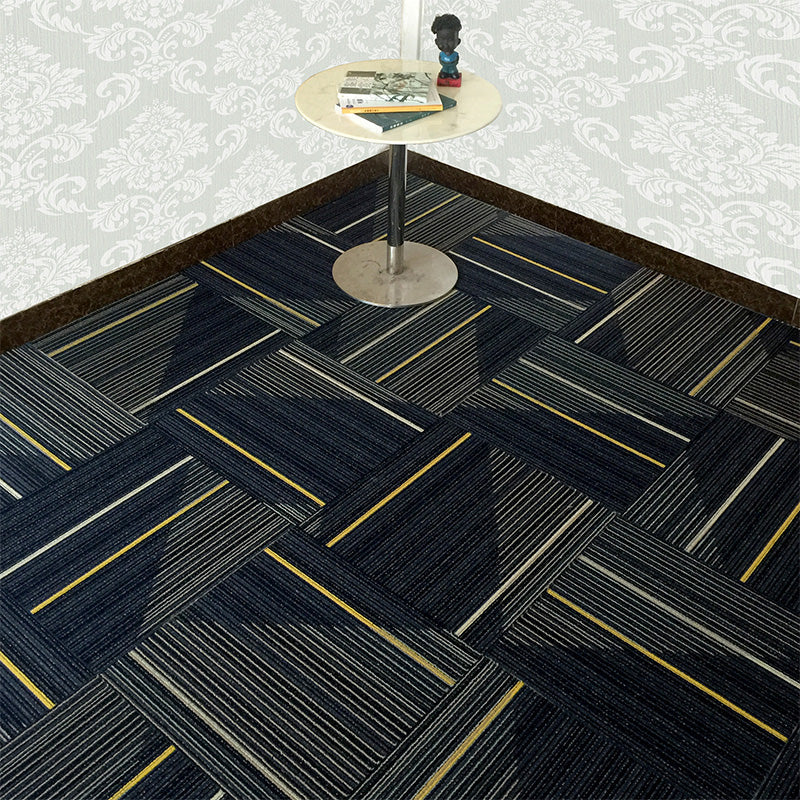 BowLift | Dark Color Level Loop Carpet Tile Non-Slip Self-Adhesive Indoor Office Carpet Tiles