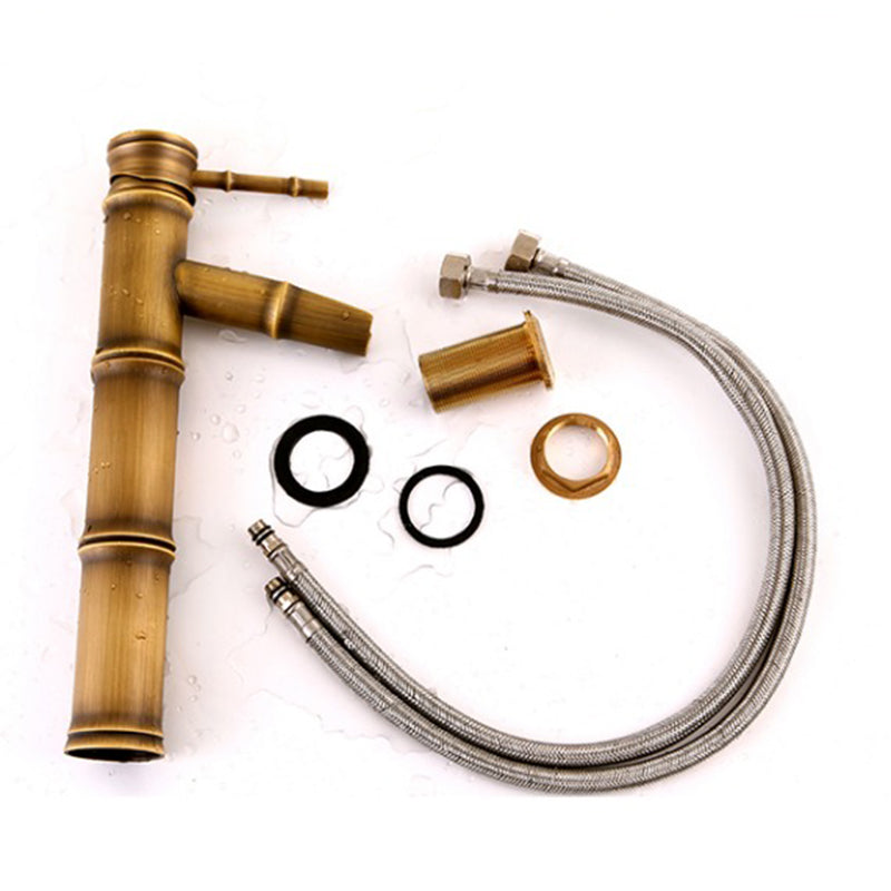 BowLift | Country house vessel water tap brass lever handles waterfall outlet sink faucet