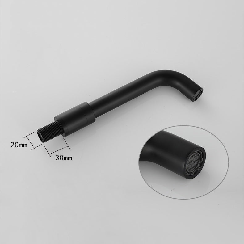 BowLift | Industrial Wall-Mounted Bathroom Faucet 2-Hole Swivel Spout Basin Faucet