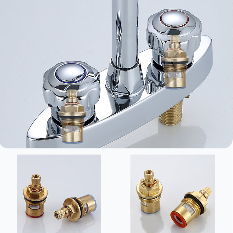 BowLift | High arch conversion faucet two-handle brass sink faucet for the bathroom