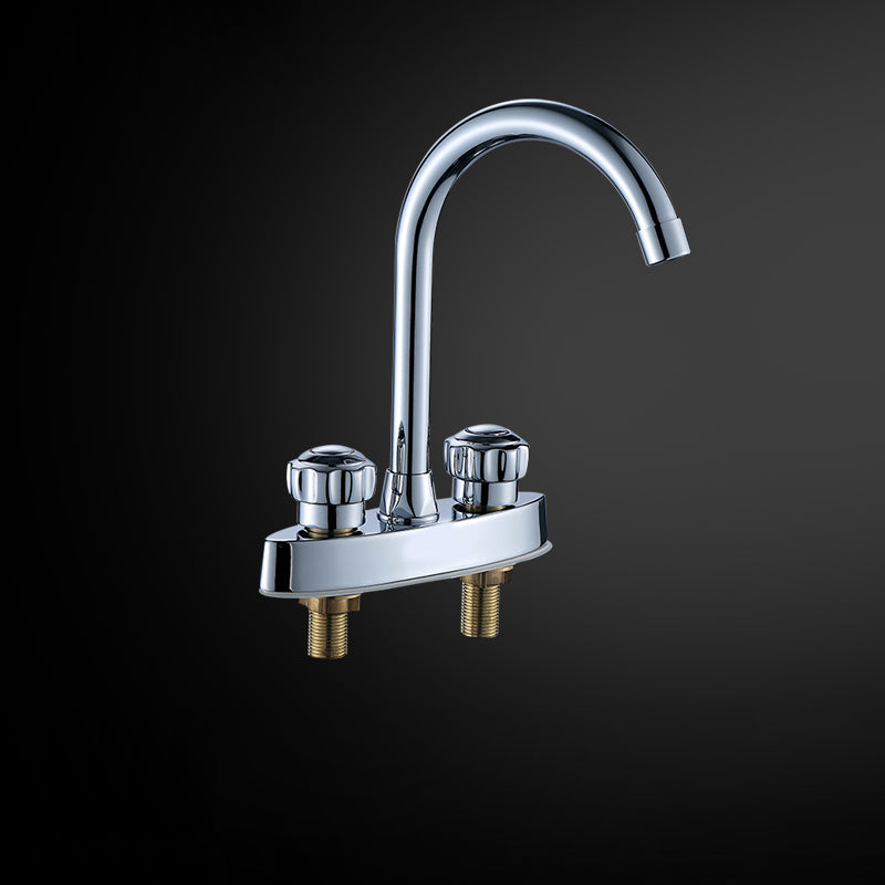 BowLift | High arch conversion faucet two-handle brass sink faucet for the bathroom