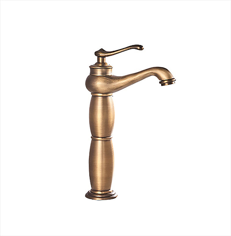 BowLift | Low arch country vessel faucet single lever brass faucet for bathroom
