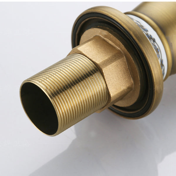 BowLift | Low arch country vessel faucet single lever brass faucet for bathroom