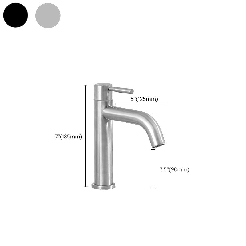 BowLift | Industrial vessel fitting stainless steel lever handle sink faucet
