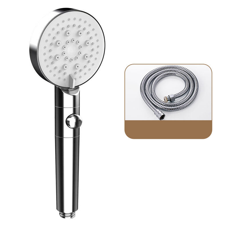 BowLift | Round Print Shower Head 6 Settings Adjustable Water Flow Handheld Shower Head
