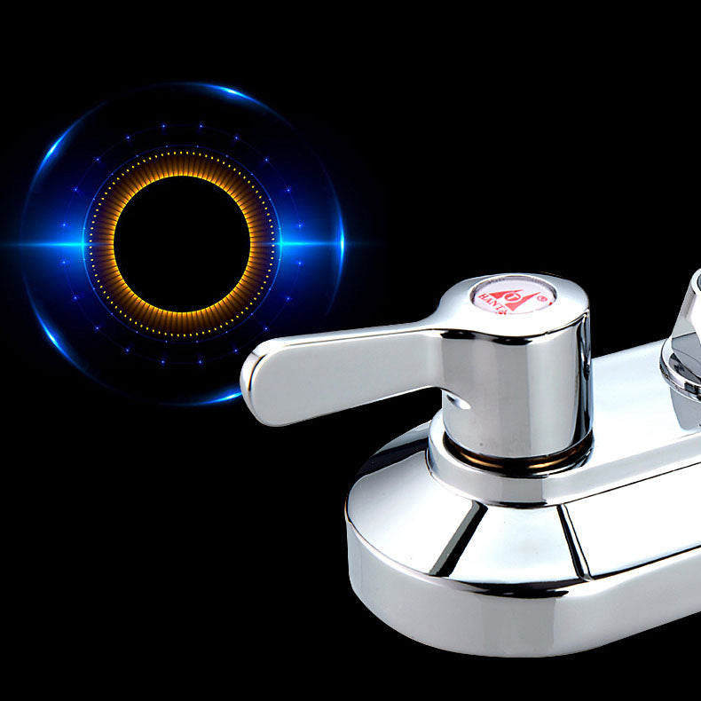 BowLift | High Arch Brass Bathroom Faucet Double Handle Basin Tap