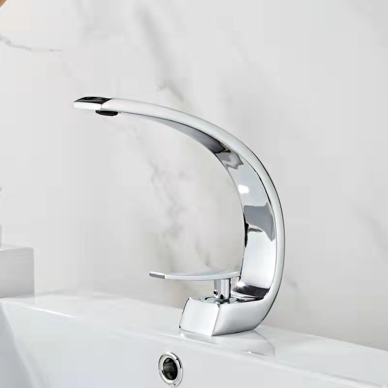 BowLift | 17 cm High Basin Faucet Luxury 1 Hole Basin Faucet Cubic Bathroom Faucet