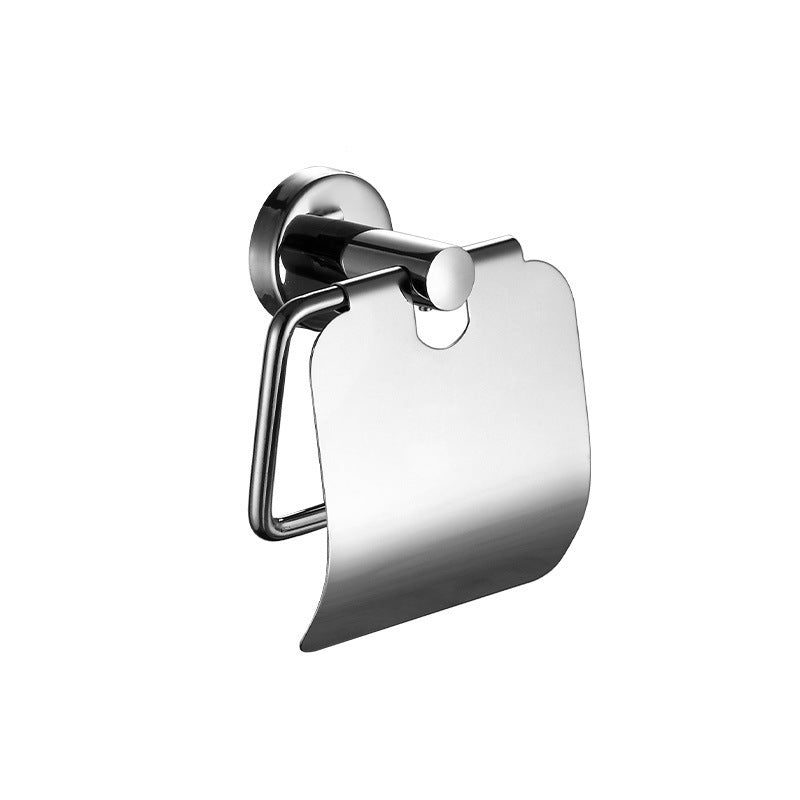 BowLift | Polished Chrome 5-piece modern bathroom accessory set with bathroom shelf