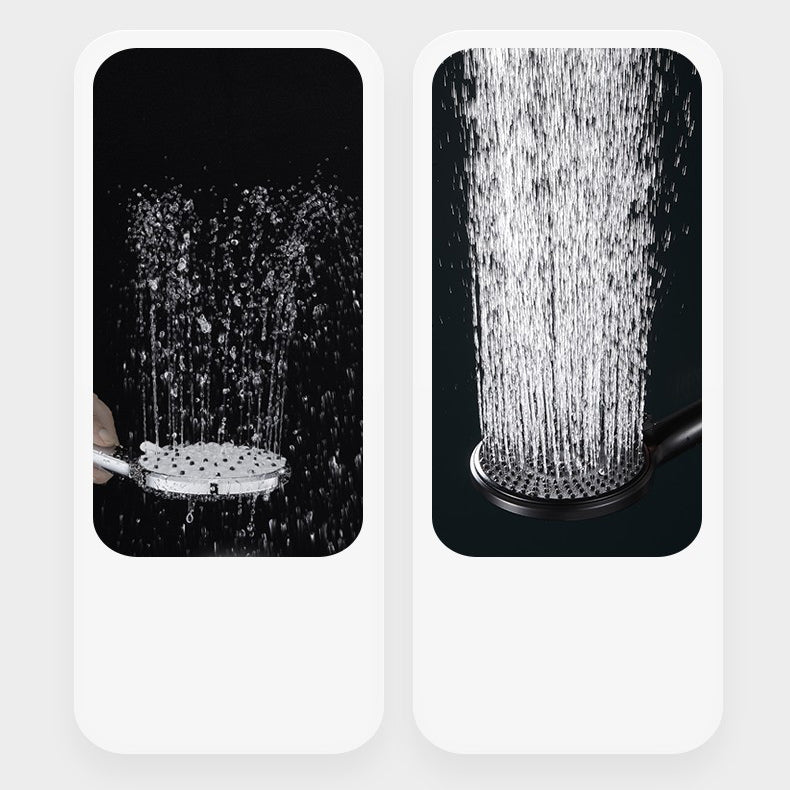 BowLift | Round Shower Head Plastic Handheld Shower with Adjustable Spray Pattern