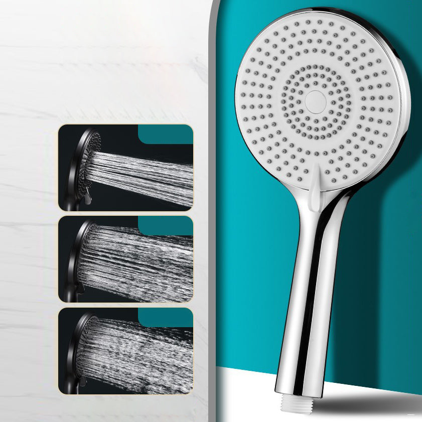 BowLift | Round Shower Head Plastic Handheld Shower with Adjustable Spray Pattern