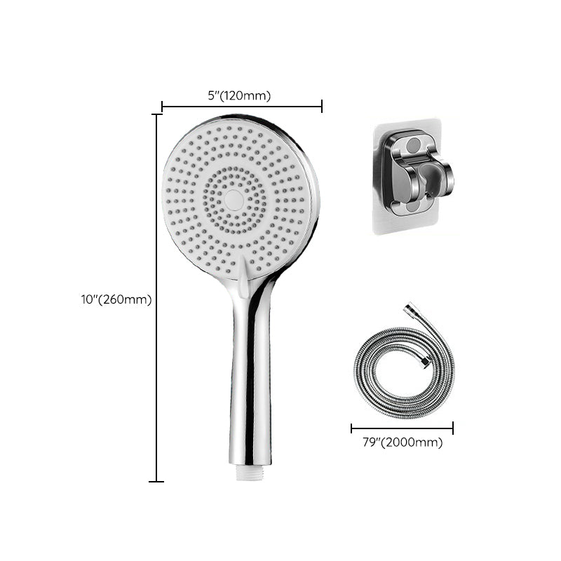 BowLift | Round Shower Head Plastic Handheld Shower with Adjustable Spray Pattern