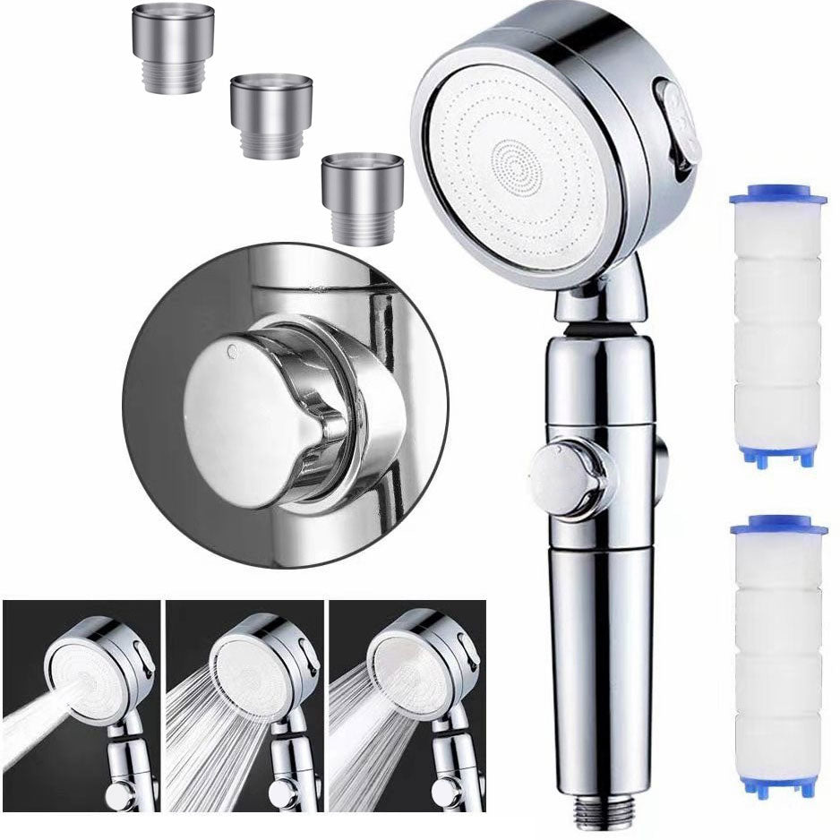 BowLift | Modern Handheld Supercharged Showerhead Round 3 Settings Spray Head