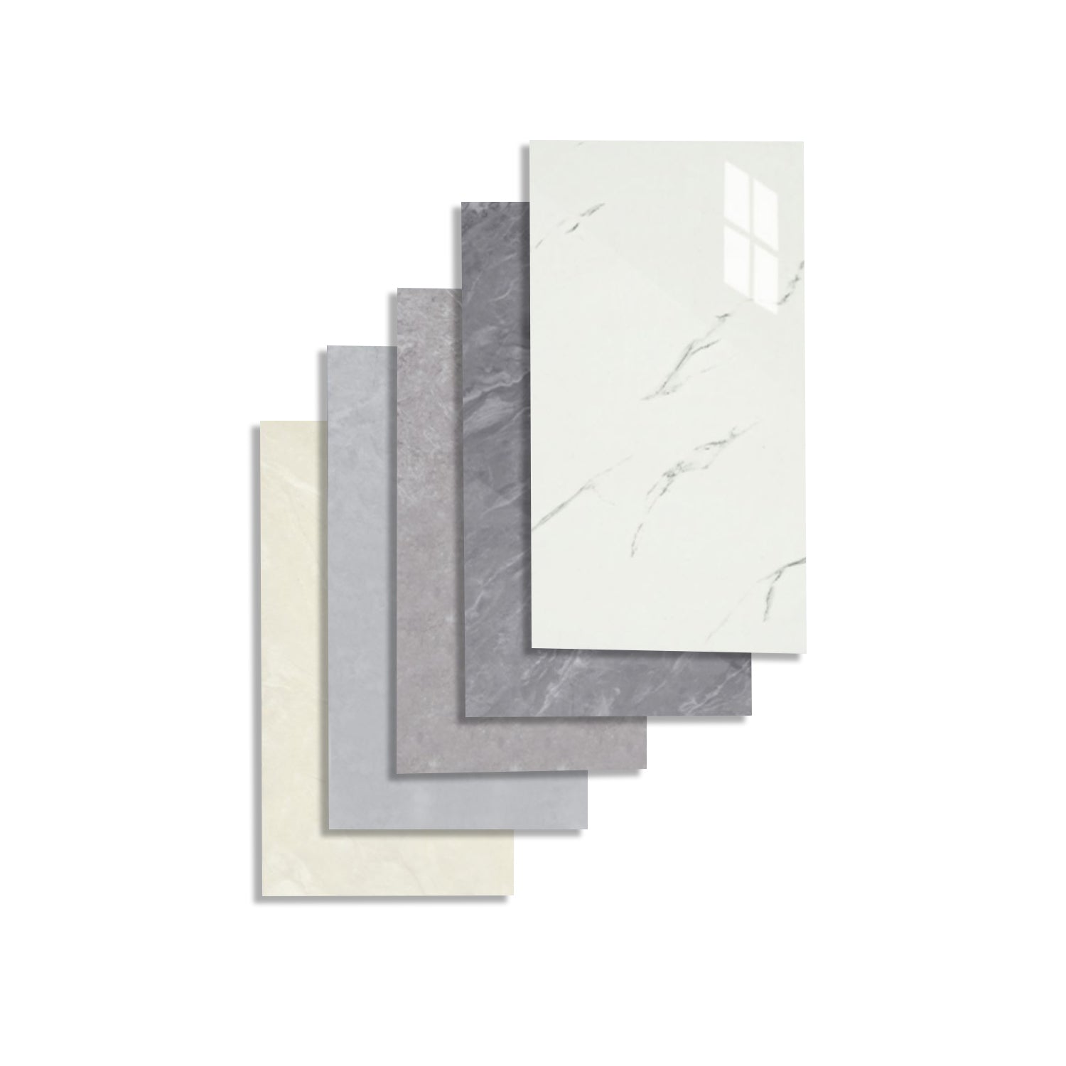 BowLift | 10 Pack 12" X 23" PVC rectangular Peel & Stick field tile kitchen and bathroom back paneling