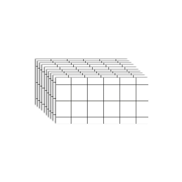 BowLift | 10-Pack PVC rectangular Peel & Stick subway tile kitchen and bathroom backsplash